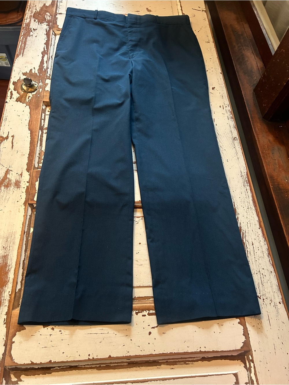 Woolrich Vintage Poly/Cotton Blend Pants Navy Workwear 36" By 31"